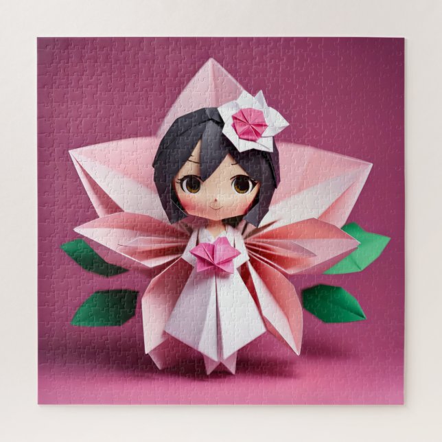 Puzzle Adorable mariée en Origami (Vertical)