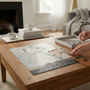 Puzzle Adorable perro scocés Arte caprichoso