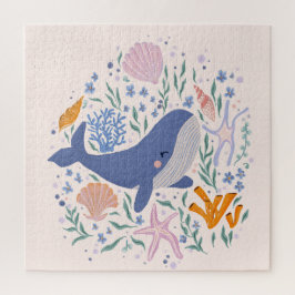 Puzzle Adorable vida de ballenas y mares