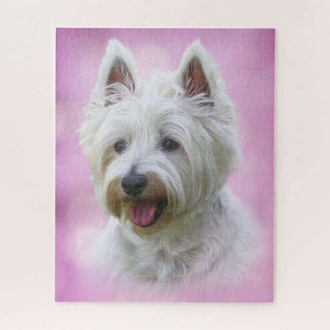 Puzzle Adorable West Highland white terrier (Vertical)