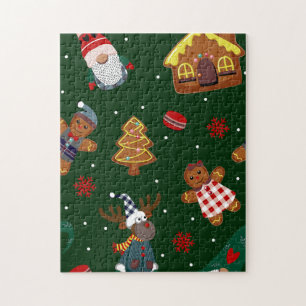 Puzzle Adorables gnomos de jengibre de Navidad Renoes Fie