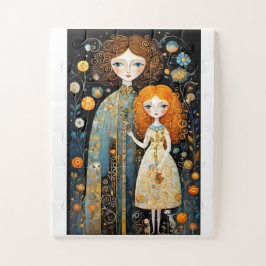 Puzzle Adorables personajes de cuento de hadas en un mund