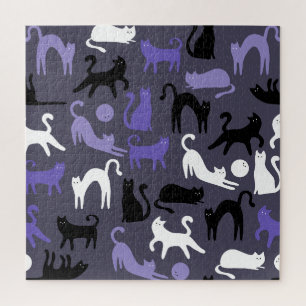 Puzzle Adorables polos de gato de yoga curado