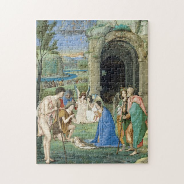 Puzzle Adoración de los pastores, circa 1500 (Vertical)