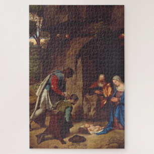 Puzzle Adoración de los pastores por Giorgione