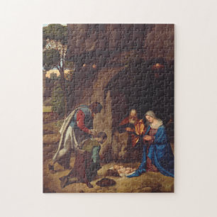 Puzzle Adoración de los pastores por Giorgione