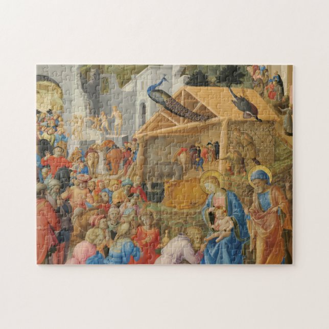 Puzzle Adoración de Magi Fra Angelico Fra Filippo Lippi (Horizontal)