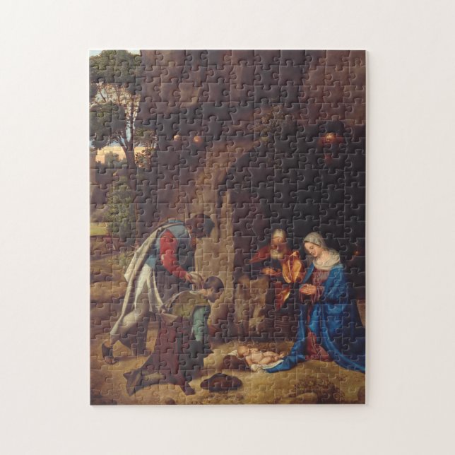 Puzzle Adoración de Pastores por Giorgione (Vertical)