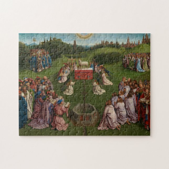 Puzzle Adoración del Cordero místico, el retablo de Gante (Horizontal)
