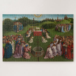 Puzzle Adoración del Cordero místico, el retablo de Gante