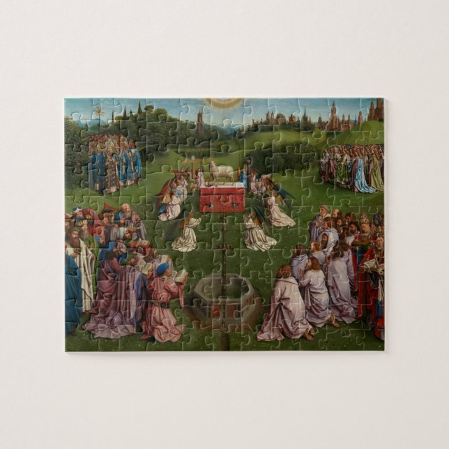 Puzzle Adoración del Cordero místico, el retablo de Gante (Horizontal)