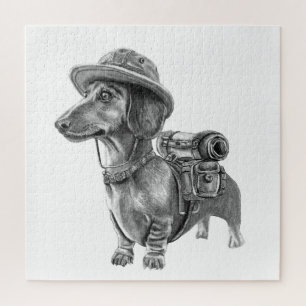 Puzzle Adventurous dachshund
