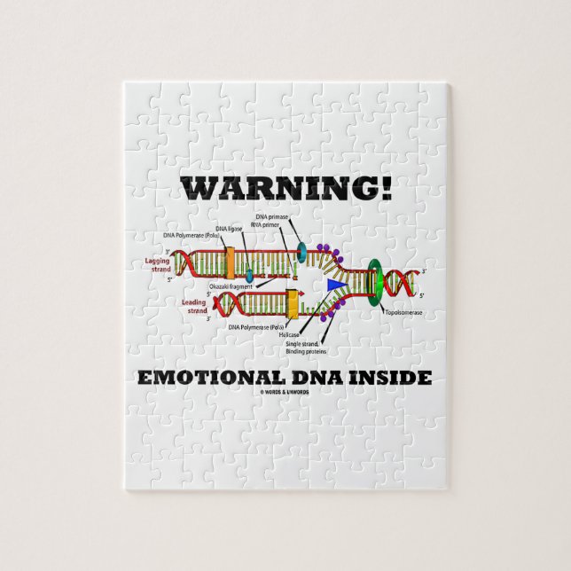 Puzzle ¡Advertencia! Interior emocional de la DNA (Vertical)