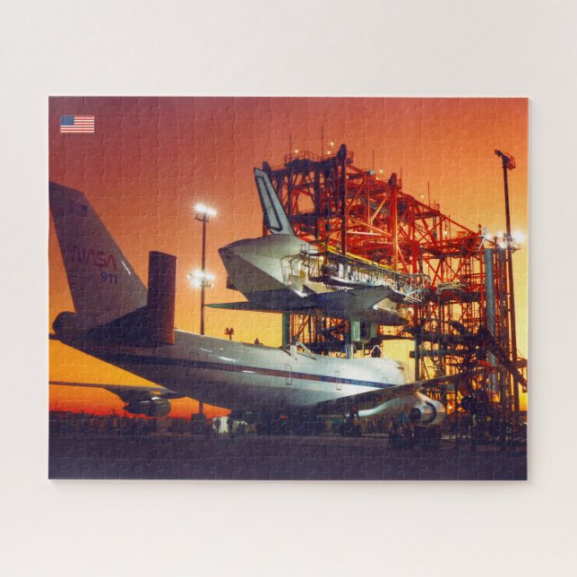 Puzzle AERONAVE DE 747 TRANSPORTE ESPACIAL (16x20 pulgada (Horizontal)