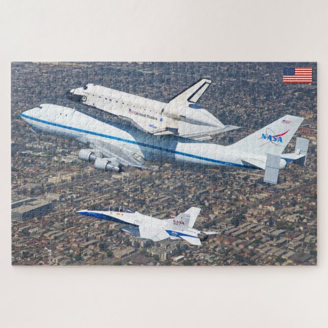 Puzzle AERONAVE DE 747 TRANSPORTE ESPACIAL (20 x 30 PULGA (Horizontal)