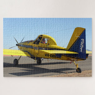 Puzzle Aeronaves de Air Tractor (amarillo y azul)