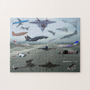 PUZZLE AEROPLANOS EN UN CIELO AZUL DE CAROLINA