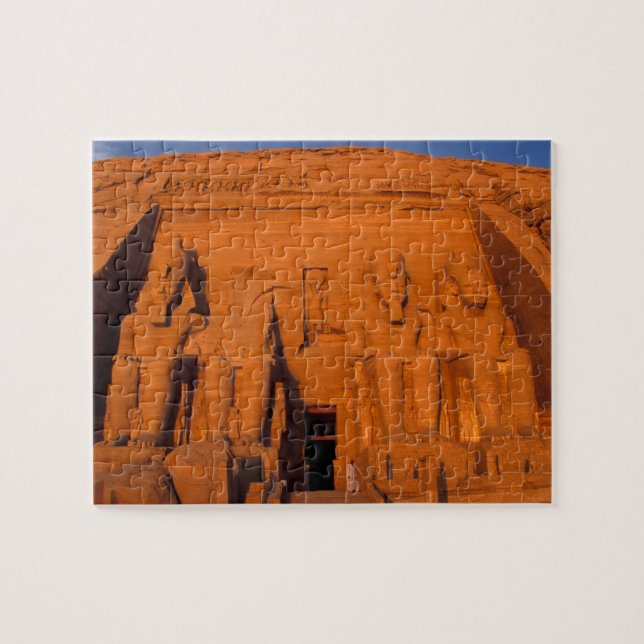 Puzzle AF, Egipto, Abu Simbel. Fachada al atardecer, gran (Horizontal)
