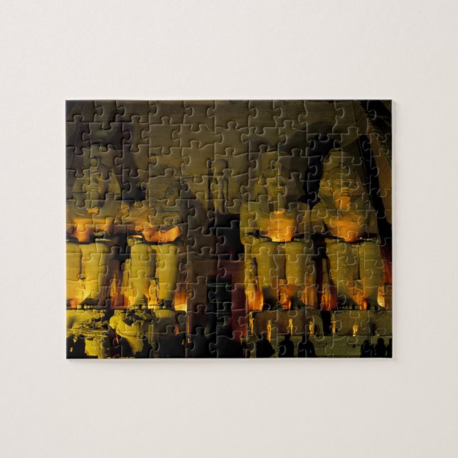 Puzzle AF, Egipto, Abu Simbel. Figuras colosales de (Horizontal)