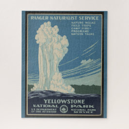 Puzzle Afiche de época del parque Yellowstone Old Faith