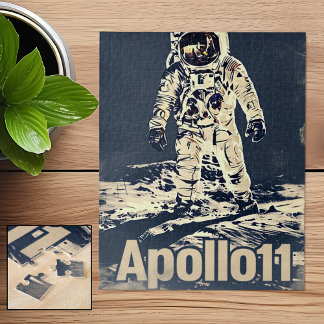 Puzzle Afiche de la época Apollo 11