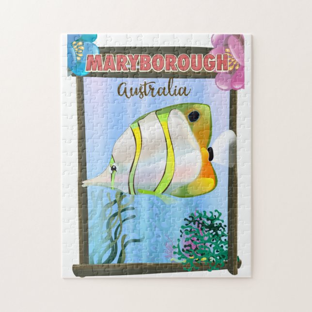 Puzzle Afiche de Maryborough Australia Tropical Travel (Vertical)