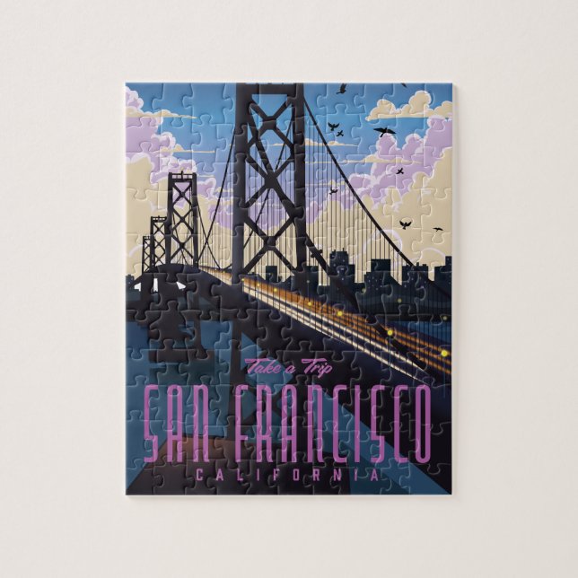Puzzle Afiche de San Francisco Travel (Vertical)