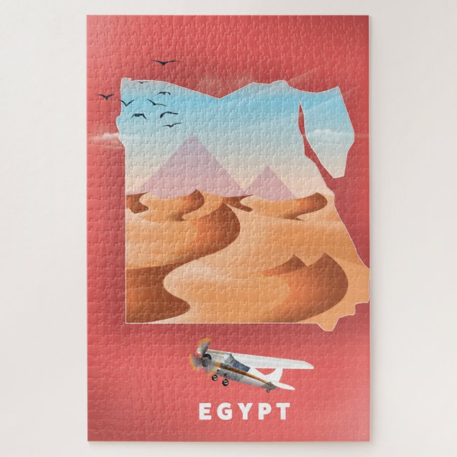 Puzzle Afiche de viaje de Egipto (Vertical)
