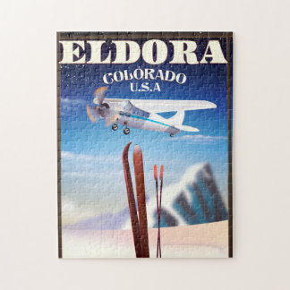 Puzzle Afiche de viaje de Eldora Colorado.
