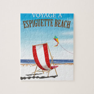 Puzzle Afiche de viaje de Espiguette Beach France