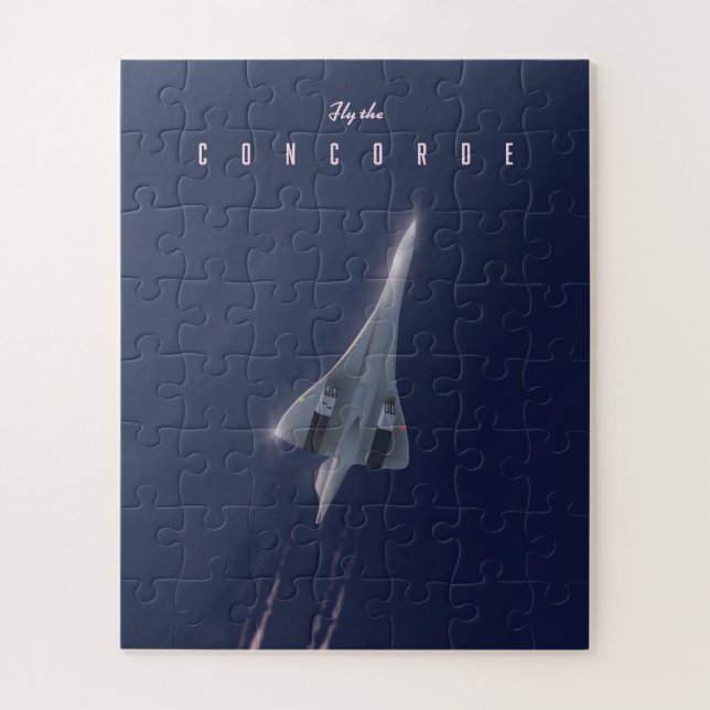 Puzzle Afiche de viaje de Fly The Concorde (Vertical)