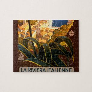 Puzzle Afiche de viaje de la Riviera Italiana Europa Ital