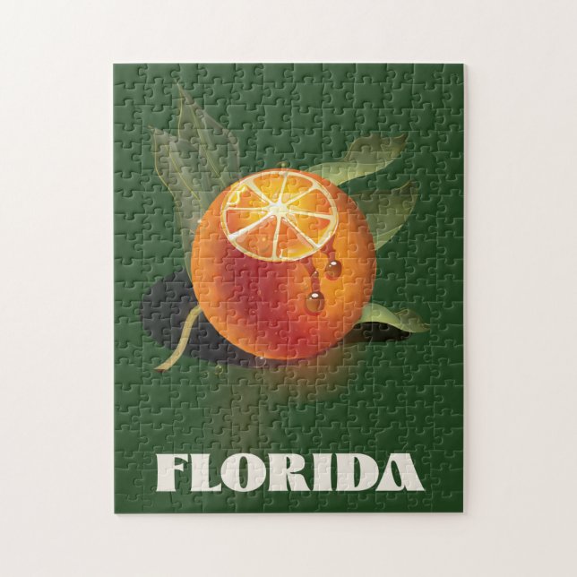 Puzzle Afiche de viaje del Naranja de Florida (Vertical)