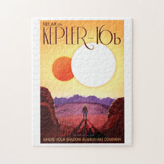 Puzzle Afiche de viaje futuro de la NASA - Relájate en Ke
