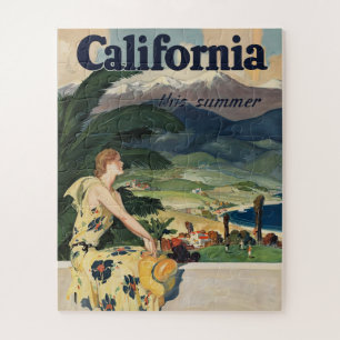 Puzzle Afiche de Viajes de California