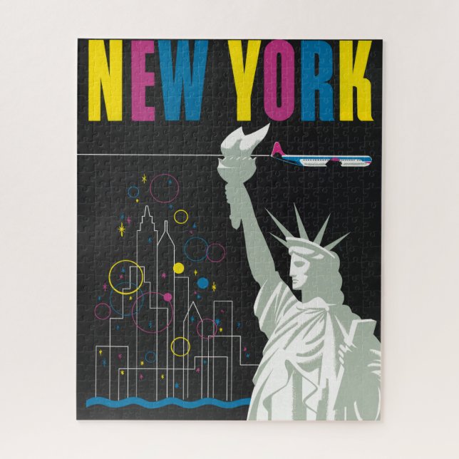 Puzzle Afiche De Viajes Para Volar Northwest Airlines (Vertical)