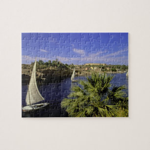 Puzzle África, Egipto, Alto Egipto, Asuán. Feluccas 2
