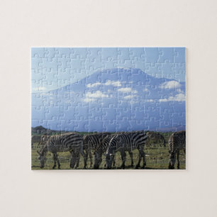 Puzzle África, Kenia, Parque Nacional de Amboseli, Manada