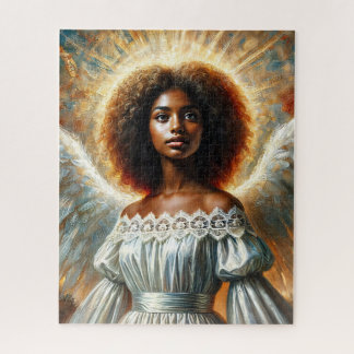 Puzzle African American Angel With Halo