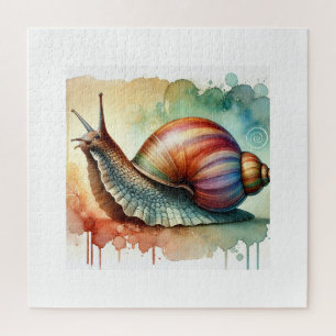 Puzzle African giant snail 211024AREF145 - Watercolor