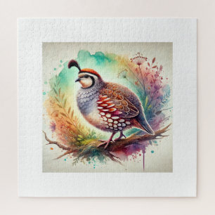 Puzzle African Quail 130724AREF115 - Watercolor