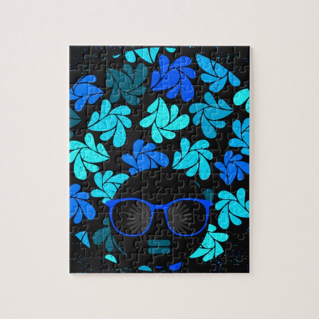 Puzzle Afro Diva Azul  (Vertical)
