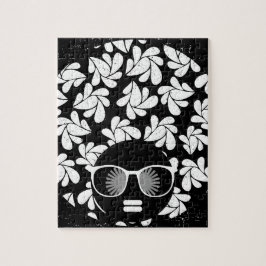 Puzzle Afro Diva Blanco y Negro