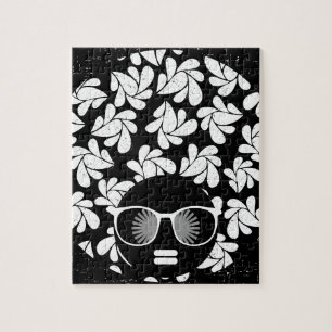 Puzzle Afro Diva Blanco y Negro
