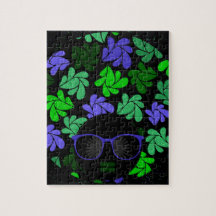 Afro Diva Verde y Azul