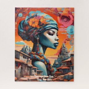 Puzzle Afrofuturismo: Vibrante Belleza y Herencia African