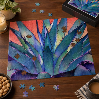 Puzzle Agave al Atardecer