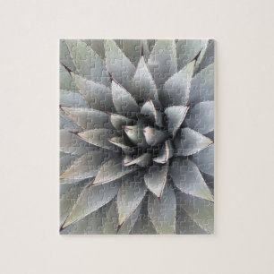 Puzzle Agave Succulent Plant Cactus Green Sage Jigsaw Puz