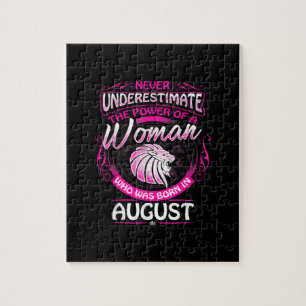 Puzzle Agosto Regalo Cumpleaños Mujer Leo Zodiac Astrolog