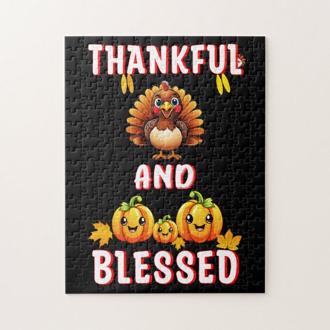 Puzzle Agradecimiento 23 de noviembre Día de Acción de Gr (Vertical)